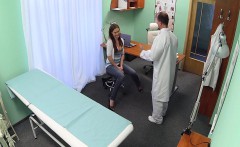 Doctor fucking hot student pussy in hospital