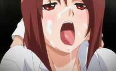 Excited hentai girl getting her squirting cunt teased hard
